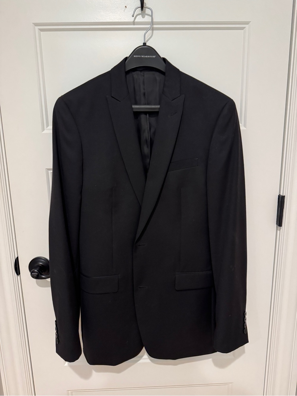 Men's Black Blazer- Classic Single-Breasted Style